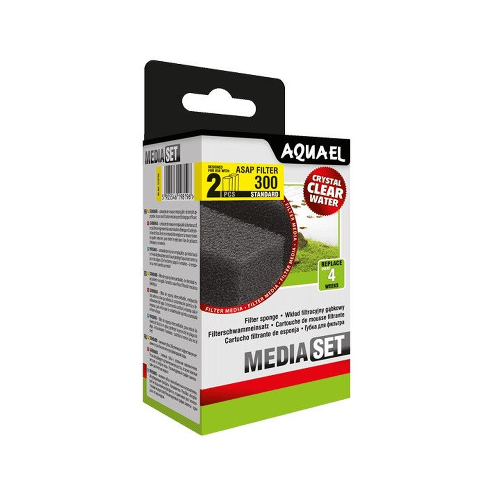 Aquael ASAP 300 Filter - Sponge (2 Pack)