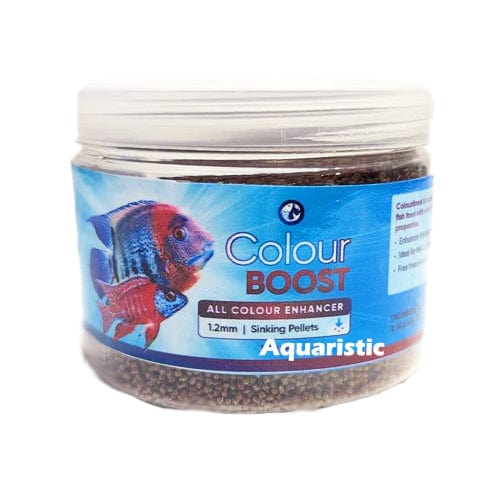 Colour Boost 1.2mm sinking pellets – 150g fish food for colour enhancement