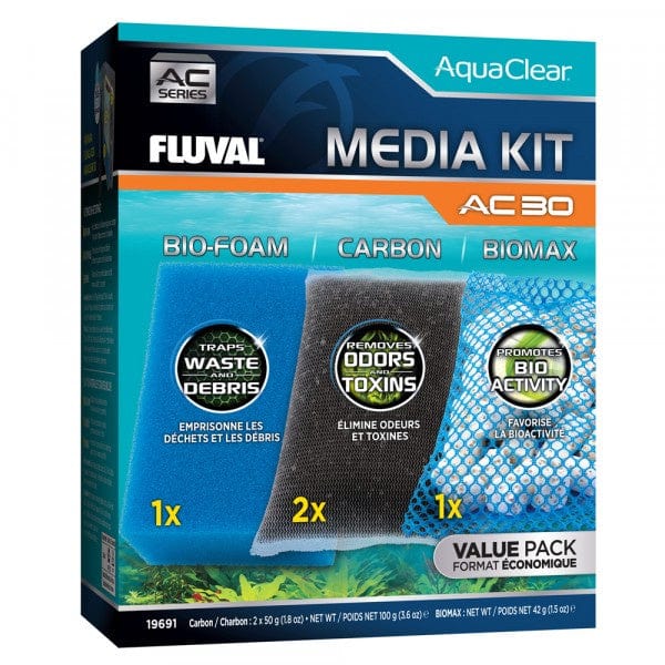 Fluval AquaClear AC30 Filter Media Kit