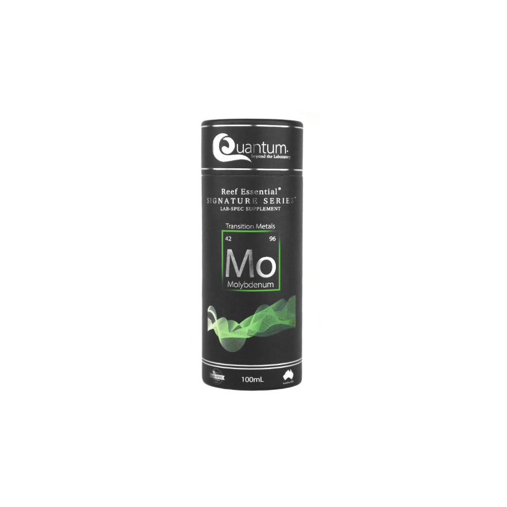 Quantum Reef Essential Signature Series Molybdenum 100ml bottle for reef aquarium trace element supplementation
