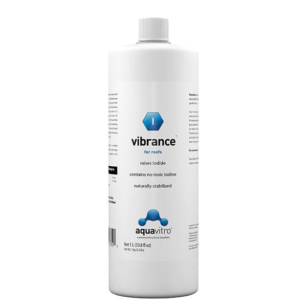 Aquavitro Vibrance 1L stabilized iodide supplement for reef aquaria