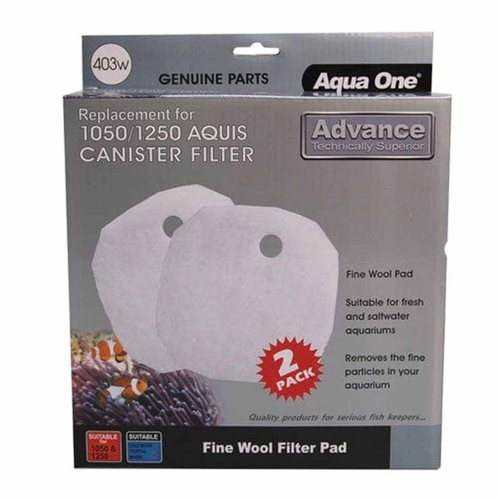 Aqua One Filter Media Wool 2pk - Aquis 1050/1250 (403w)