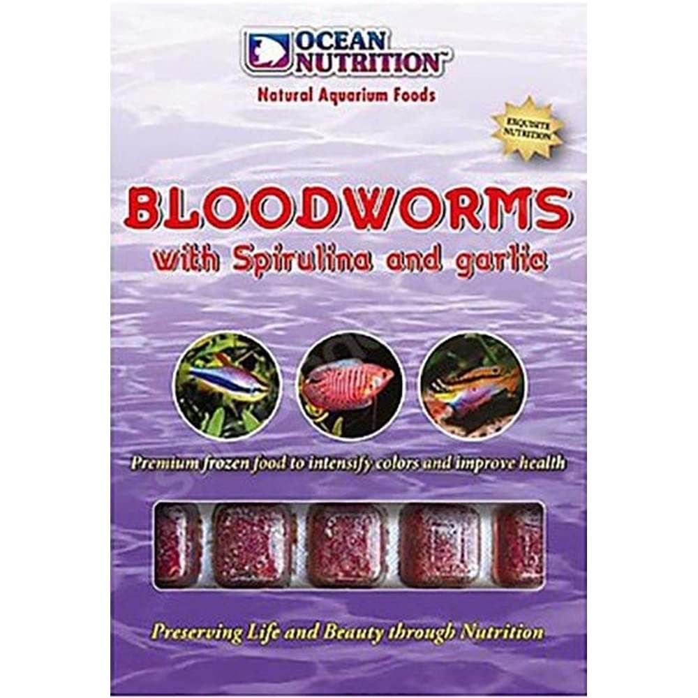 Ocean Nutrition Frozen Bloodworm Spirulina Garlic 100g