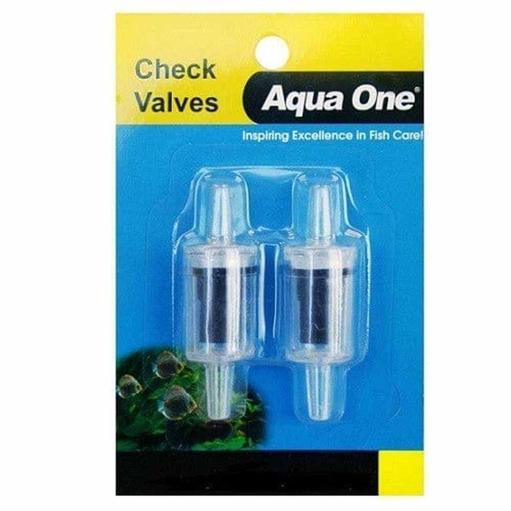 Aqua One Air Line Check Valve Carded 2pk