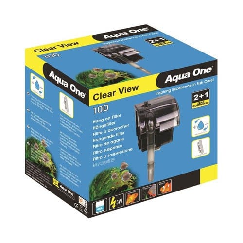 Hanging outlet aquarium filter