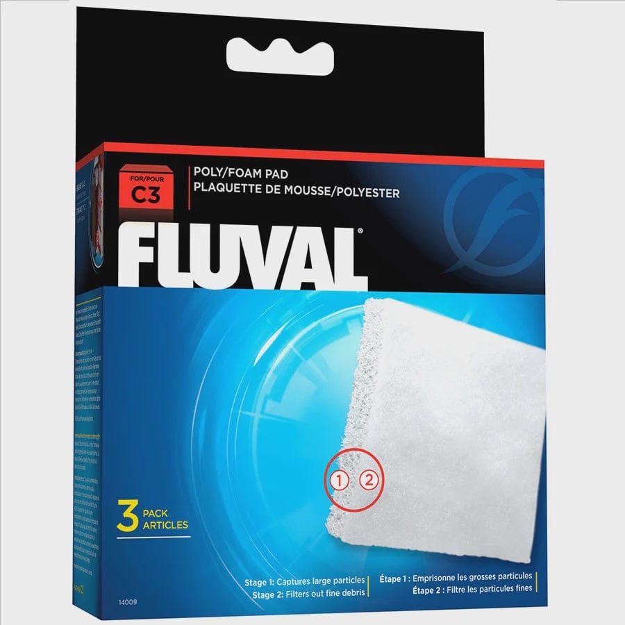 Fluval C3 Hang On Filter Poly/Foam Pad