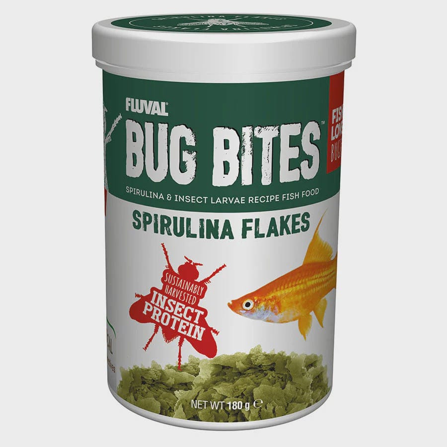 Fluval Bug Bites Spirulina Flakes 180gm