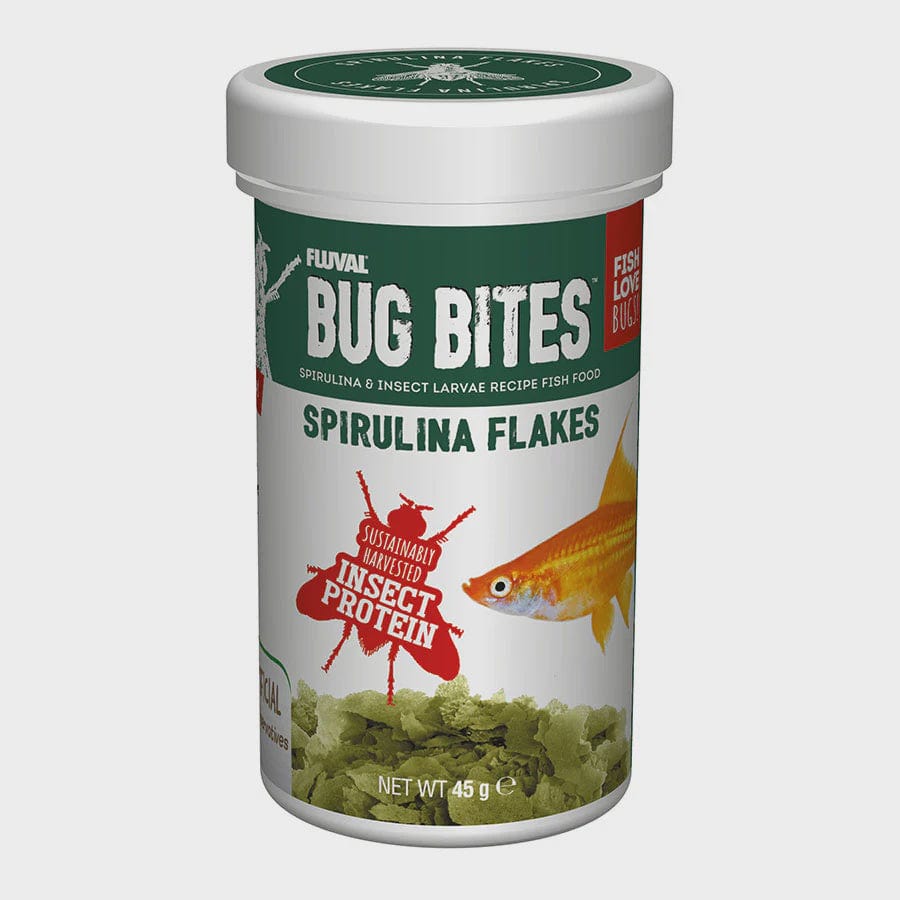 Fluval Bug Bites Spirulina Flakes 45gm