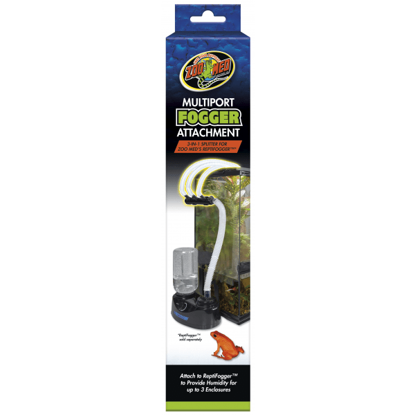 Zoo Med ReptiFogger Multiport Attachment with three adjustable fogger hoses