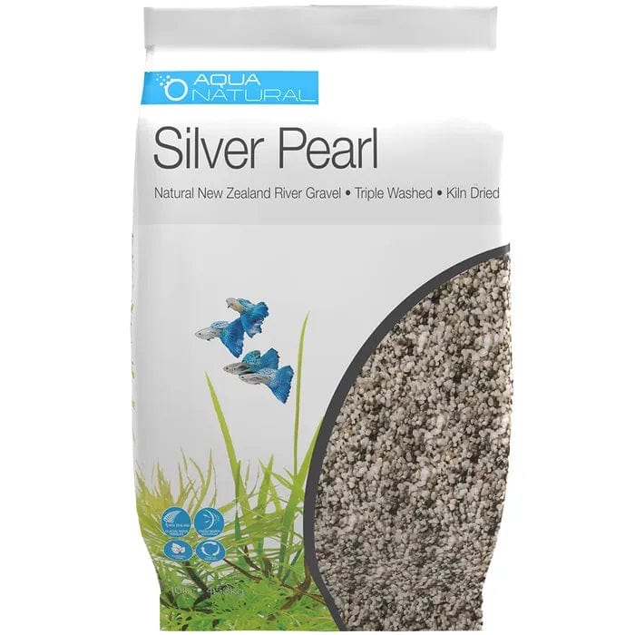 Aqua Natural Silver Pearl 4.5kg premium aquarium gravel