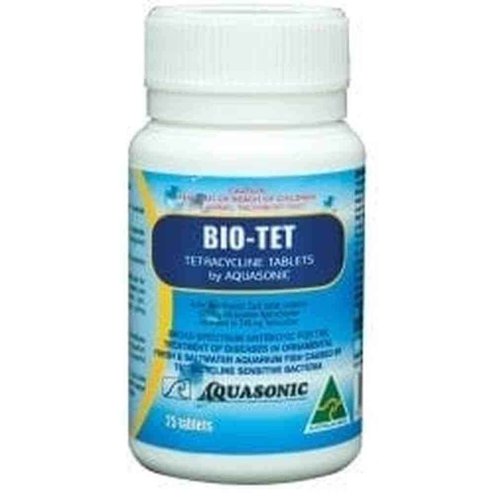 Aquasonic Bio-Tet 25 Tabs – Aquarium antibiotic for bacteria and red slime algae