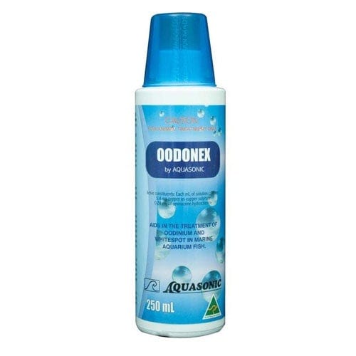 Aquasonic Oodonex 250ml – marine whitespot and velvet treatment for saltwater fish