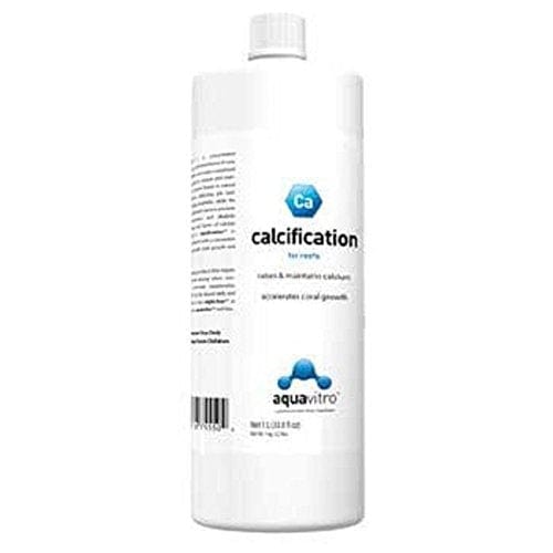 Aquavitro Calcification 1L bottle front – calcium supplement for reef aquariums