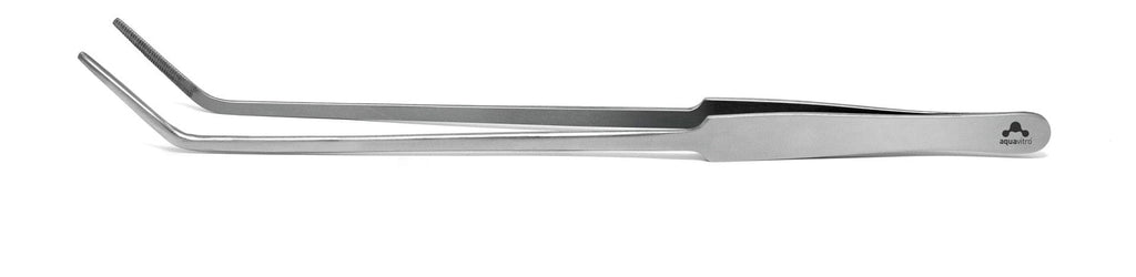 Aquavitro 24cm Curved Fine Tip Forceps for freshwater and marine use