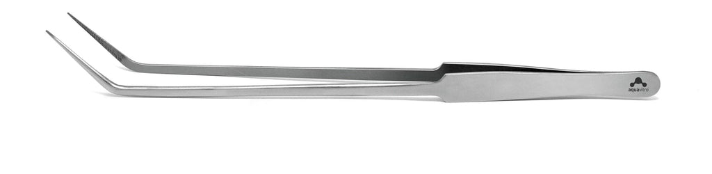 Aquavitro Curved Needle Tip Forceps 25cm for freshwater and marine tanks