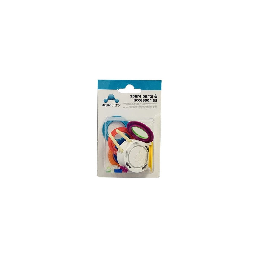 Aquavitro Sentia Doser Pump Head with coloured hose rings and clips