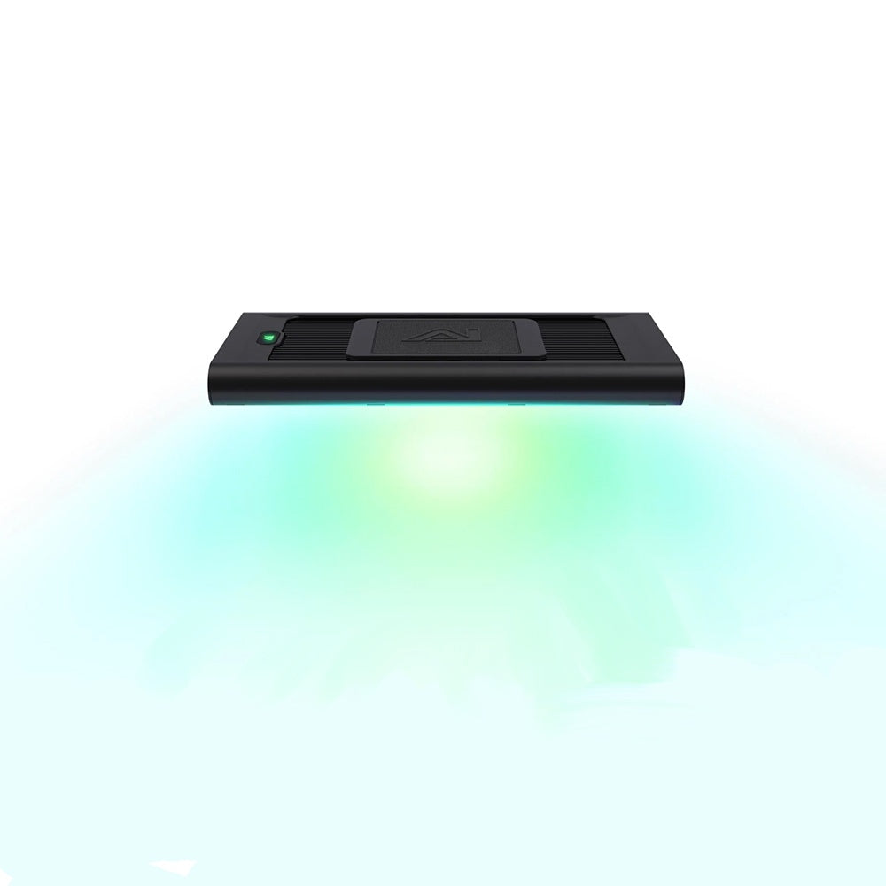 AI Hydra Edge 44HD LED reef light with EdgeField Optics and Solar Ring shimmer effect.