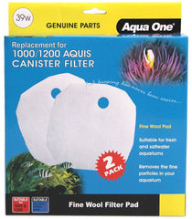  Aqua One Filter Media Wool 2pk - Aquis 1000/1200 (39W)