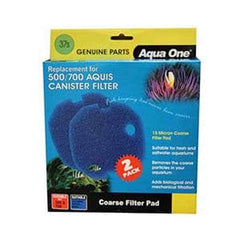 Aqua One Filter Media Sponge Blue 15ppi 2pk 37s - Aquis 500/700  (25037s)
