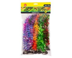 Aqua One Ornament Plastic Plant Mixed Large 6pk (24239)