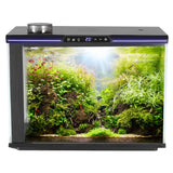 All-in-one 20L nano aquarium with built-in filter and RGB+W lighting