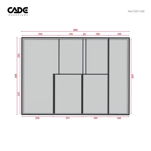 CADE Peninsula S3 1500 (1500 x 700 x 600cm)