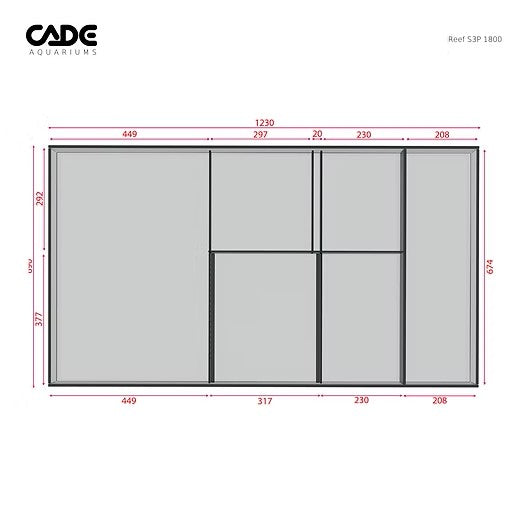 CADE Peninsula S3 1800 (1800 x 800 x 650cm)
