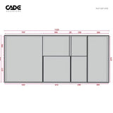 CADE Peninsula S3 2200 (2200 x 800 x 650cm)