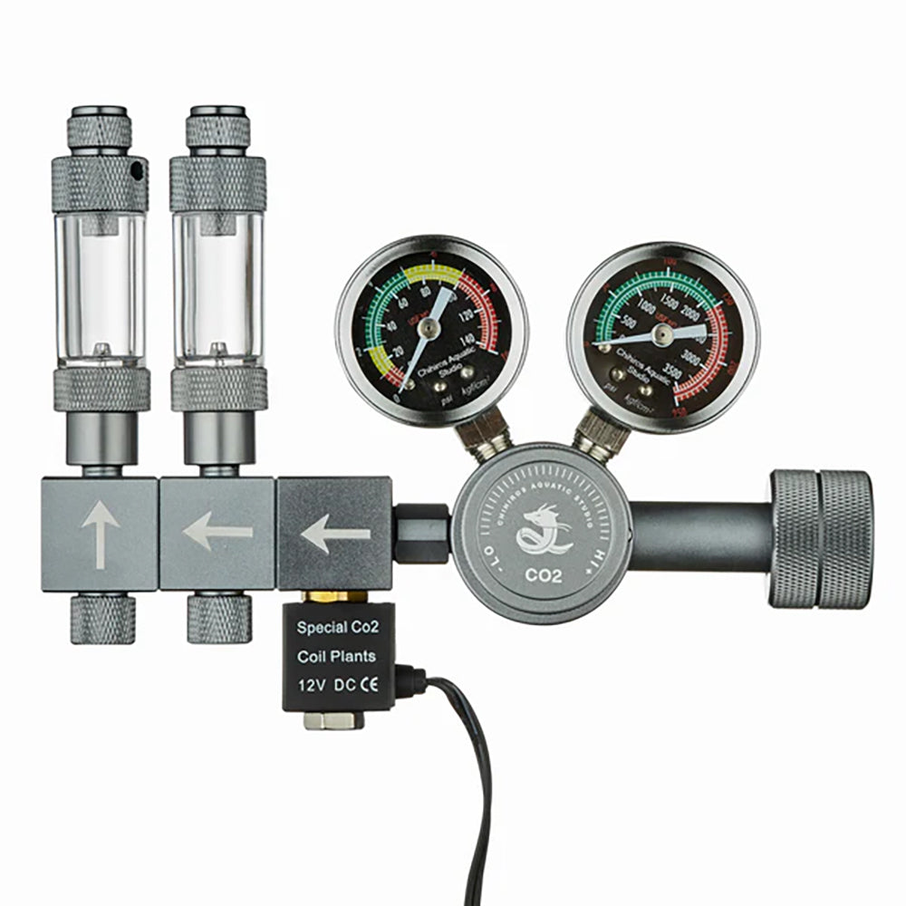 CO2 manifold block for Chihiros regulator with precision needle valve
