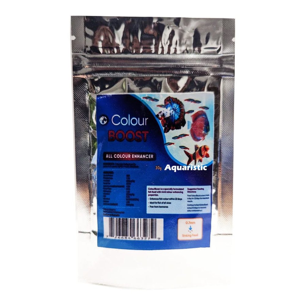 Colour Boost 0.7mm sinking pellets – 50g fish food for colour enhancement