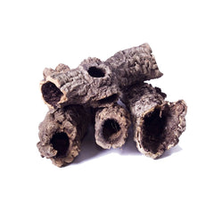 Natural cork tube 10–20cm for aquarium or terrarium décor