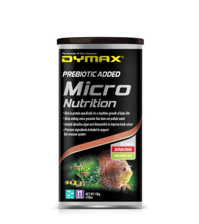 Dymax Micro Nutrition Sinking Granules 130g (0.3mm)