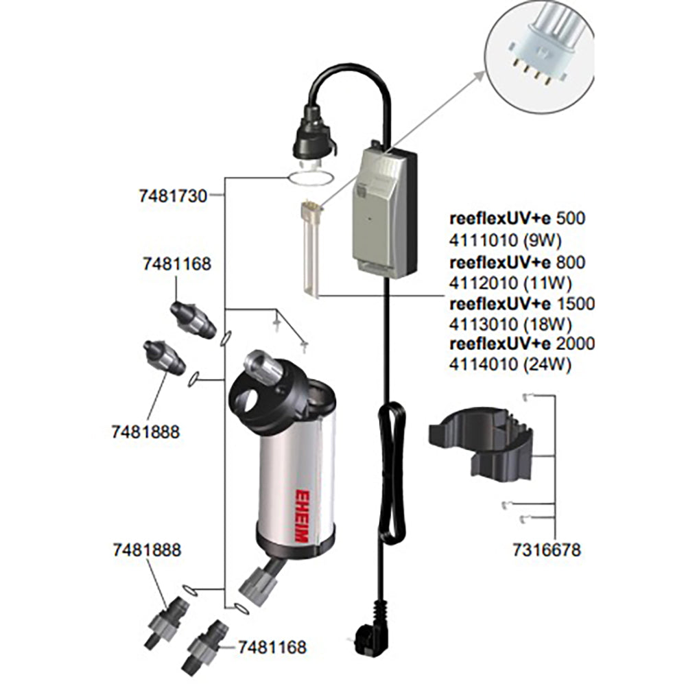 Eheim-Reeflex-UV_e2000_spare_part_list