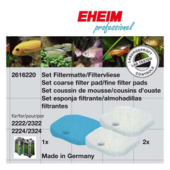 Eheim Blue and White Filter Pad set for 2222 and 2224 canister filters