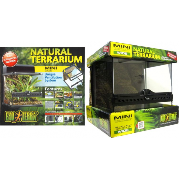 Exo Terra Terrarium - Mini Wide (30 x 30 x 30cm)