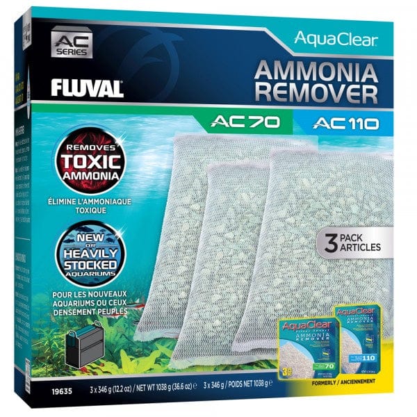 Fluval AquaClear AC70/AC110 Ammonia Remover 3pk