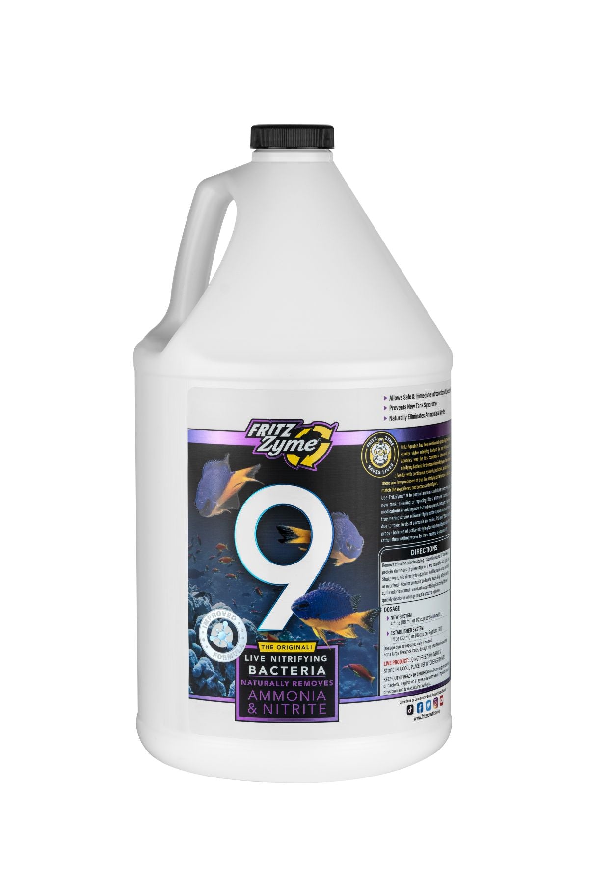 Fritz Zyme 9 Saltwater Nitrifying Bacteria 1.89L