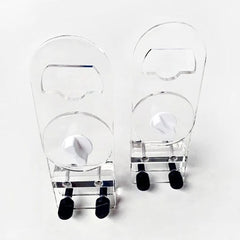 Acrylic rotatable mounts on rimless aquarium for Vitamini light