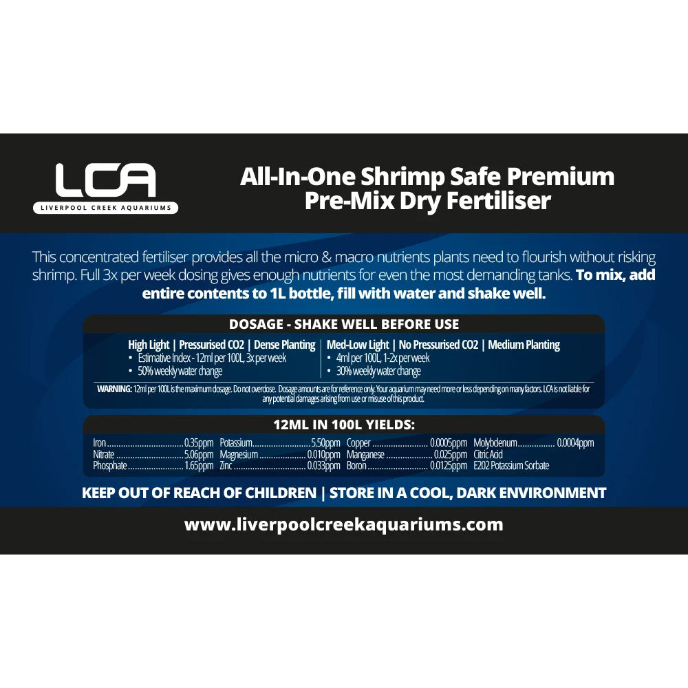 LCAAllInOne_PreMixShrimpSafe_Dosage