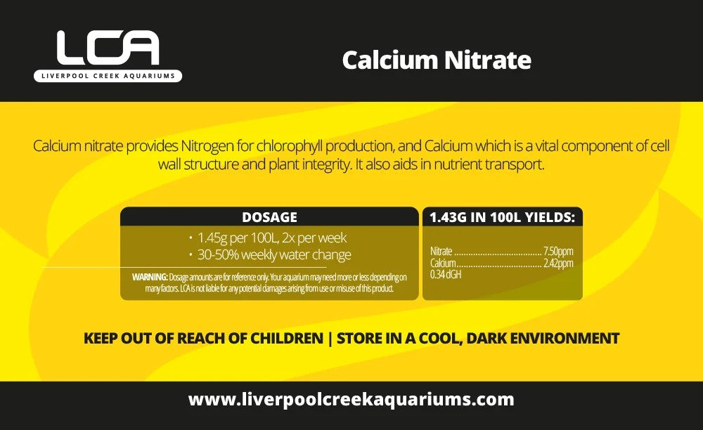 LCA Calcium Nitrate 500g - dosage
