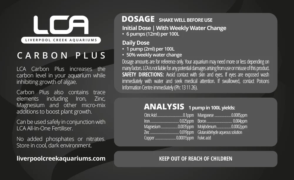 LCA Liquid Fertiliser - Carbon PLUS 500ml
