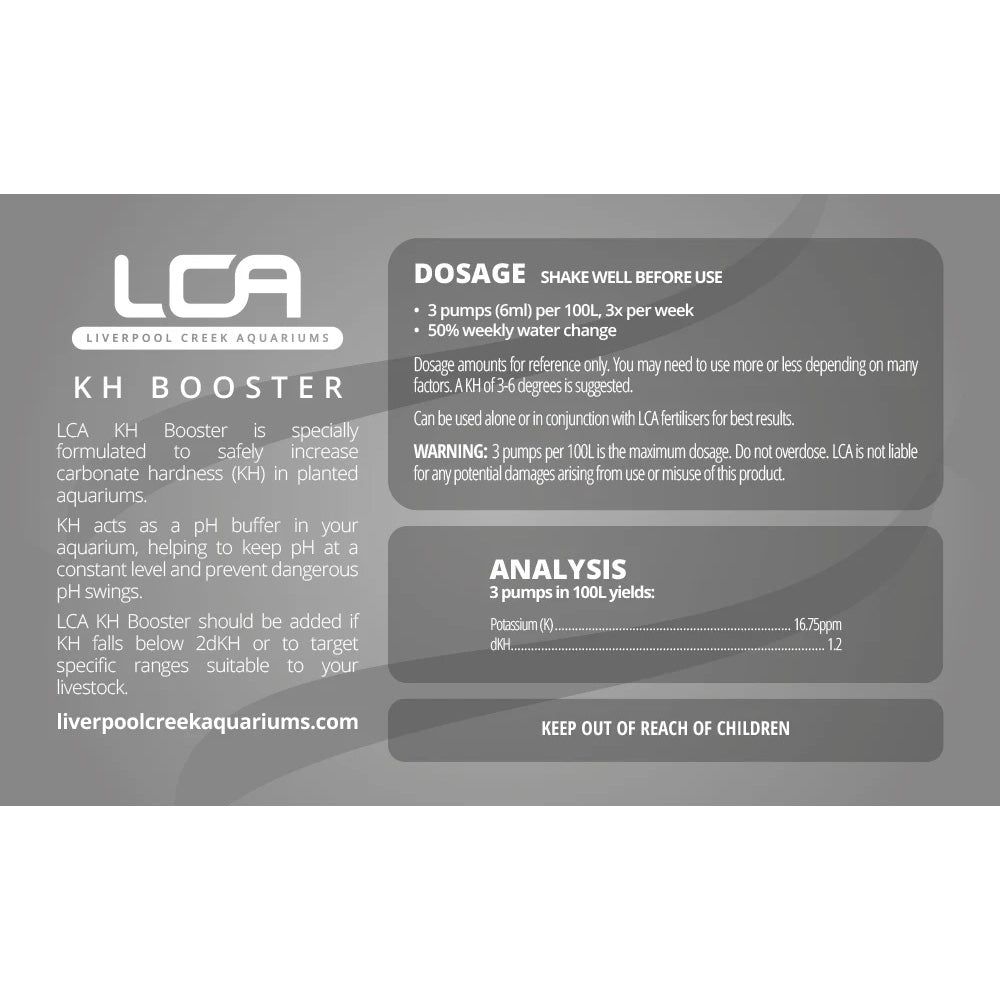 LCA Liquid Fertiliser - Kh Booster 500ml Dosage