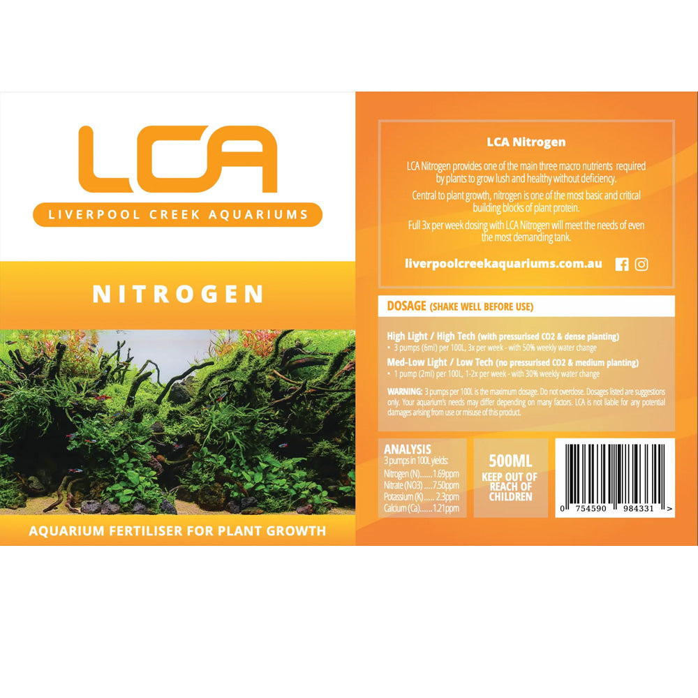 LCA Liquid Fertiliser - Nitrogen 500ml Dosage