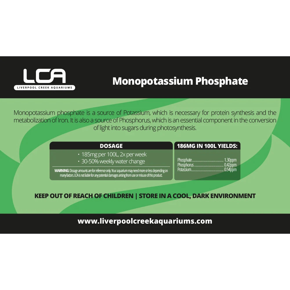 LCA Monopotassium Phosphate 500g Dosage