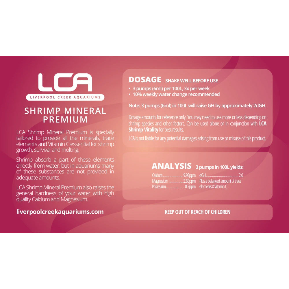 LCA Shrimp Mineral Premium 500ml (Shrimp GH+ 3.8:1)