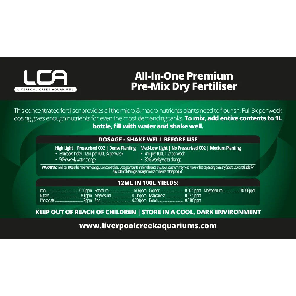 LCA All In One (Pre Mix Premium) - dosage