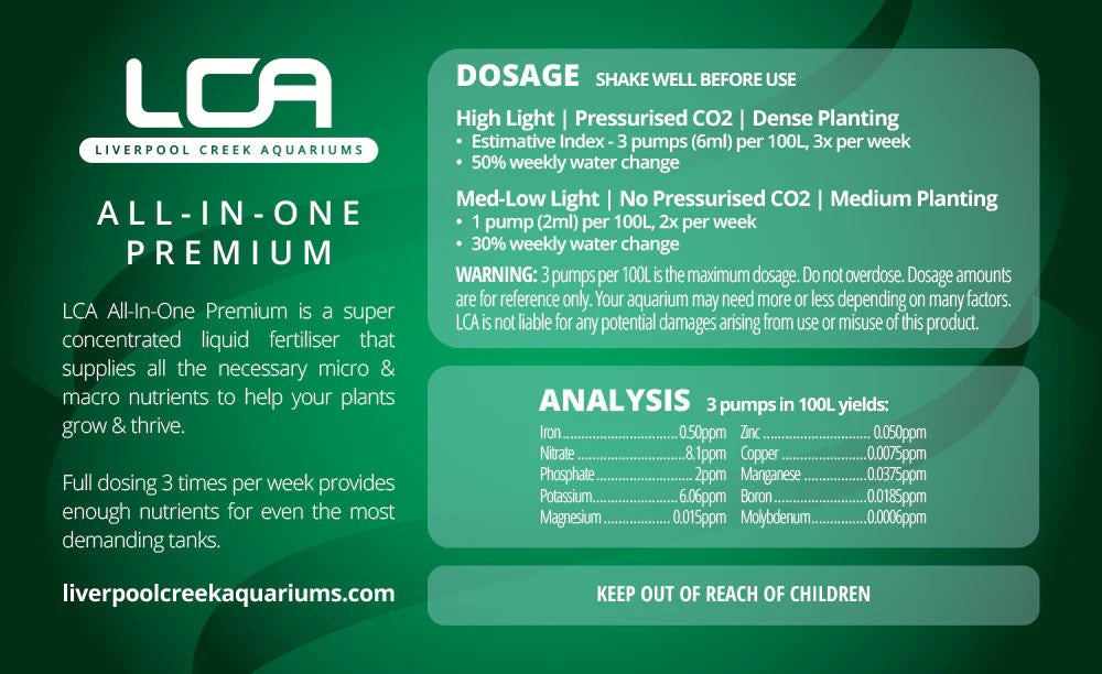 LCA Liquid Fertiliser - All In One Premium Refill 1L