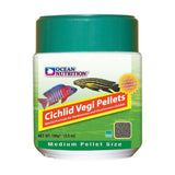Ocean Nutrition Cichlid Vegi Pellet Medium 100g tub packaging