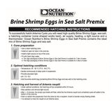Ocean Nutrition Brine Shrimp Pre Mix 50g Instruction
