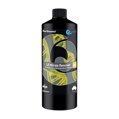 Quantum Reef LR Nitrate Remover 500ml bottle for low nitrate control in reef aquariums
